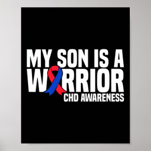Mijn zoon is een krijger CHD aangeboren hartaandoe Poster