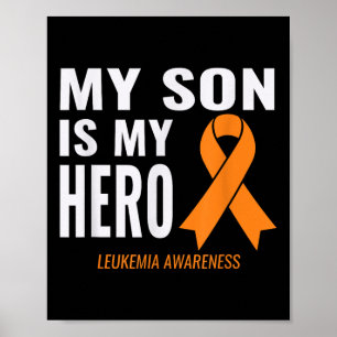 Mijn zoon is mijn held_ leukemie kanker ondersteun poster