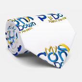 Mijn zoon is perfect benedenbewust van het syndroo stropdas (Opgerold)