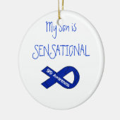 Mijn zoon is Sensational SPD Awareness Ornament (Links)
