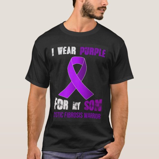 MIJN ZOON MIJN CYSTISCHE FIBROSE KRIJGER T-SHIRT (Voorkant)