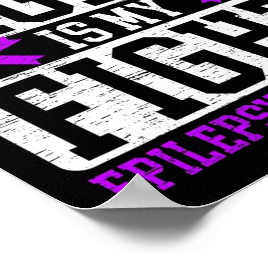 Mijn zoon vecht is mijn vechtend Epilepsy Bewustma Poster (Hoek)