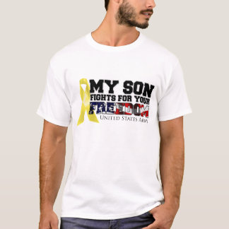 Mijn zoon vecht voor je vrijheid t-shirt