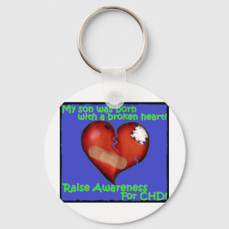 Mijn zoon werd geboren met een gebroken hart sleutelhanger