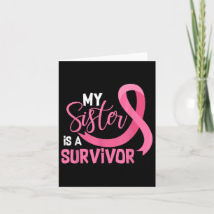 Mijn zus is een Survivor Support Breast Cancer Awa Kaart