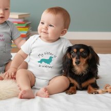 Mijn zus is een Wiener Langharige Dachshund Outfit