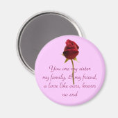 Mijn zus, mijn vriend magneet (Voorkant / Achterkant)