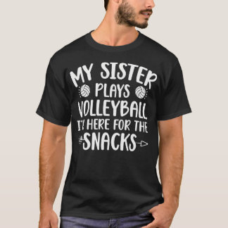 Mijn Zus Speelt Volleybal Zus Van Een Volleybal T-shirt