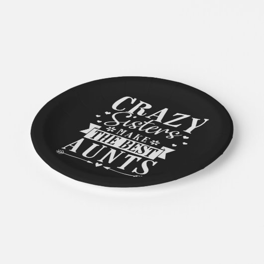 Mijn zusjes maken de beste tantes papieren bordje (Gekanteld)