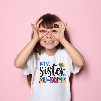Mijn zuster is AU-SOME, schattige en kleurrijke au T-shirt