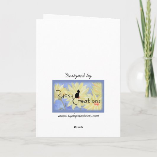 Mijn zuster, mijn vriend - kerstkaart feestdagen kaart (Achterkant)