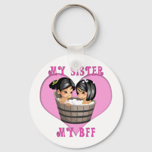 Mijn zuster MY BFF Bath Sleutelhanger