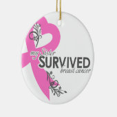 Mijn zuster Survived Breast Cancer Keramisch Ornament (Rechts)