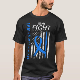 Mijn zusters Fight is mijn Vlag Diabetes Awarene T-shirt