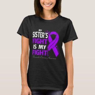 Mijn zuster's gevecht is mijn strijd tegen pancrea t-shirt