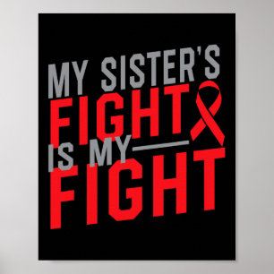 Mijn zusters strijd is mijn strijd Bloedkanker bew Poster