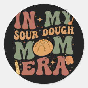 Mijn zuurdesem mam tijdperk ronde sticker