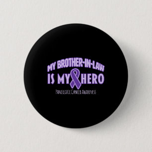 Mijn zwager is mijn held Pancreaskanker Awa Ronde Button 5,7 Cm