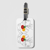 Mijn zwart is prachtig bagagelabel (Voorkant (verticaal))