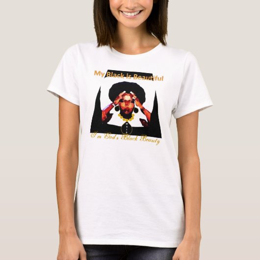 Mijn zwart is prachtig t-shirt (Voorkant)