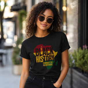 Mijn zwarte geschiedenis Afrikaanse erfgoed trots T-shirt