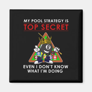 Mijn zwembadstrategie is top secret ik weet niet e magneet