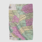 mijnbouwdistrict in Californië Golfhanddoek (Voorkant)