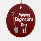 Mijnbouwingenieurs graven het keramisch ornament (Links)