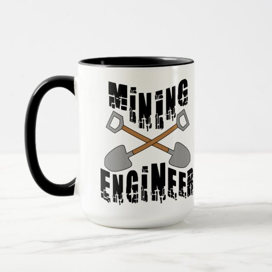 Mijnbouwkundig Ingenieur Gekruiste Schoppen Mok (Links)