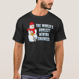 Mijnbouwkundig ingenieur Sneeuwman T-shirt