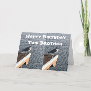 **MIJNE TWIN BROER OP **ONZE VERJAARDAG** KAART