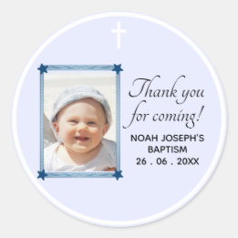MIJNHEER BEDANKT VOOR HET KOMEN! Baptisme Sticker