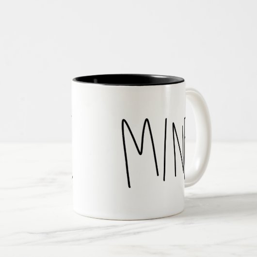 Mijnkoffie-Mok Tweekleurige Koffiemok (Voorkant rechts)