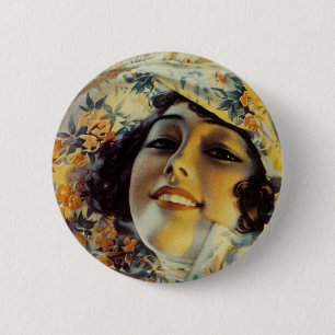 Mijnmeisje Ronde Button 5,7 Cm