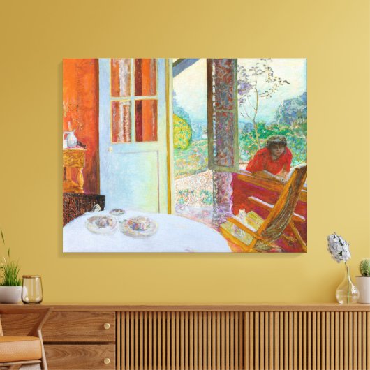 Mijnruimte in het land | Paul Bonnard | Canvas Afdruk (Insitu (Woonkamer))