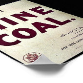Mijnsteenkool Poster (Hoek)