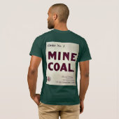 Mijnsteenkool T-shirt (Achterkant volledig)