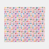 Mijnstructuur Fleece Deken (Voorkant (Horizontaal))