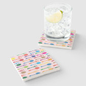 Mijnstructuur Stenen Onderzetter (Zijkant)