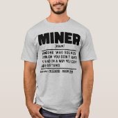 Mijnwerker Zelfstandig Naamwoord Definitie Ambacht T-shirt (Voorkant)