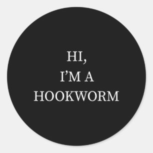Mijnworm Parasiet Halloween T-shirt Grappig Laatst Ronde Sticker