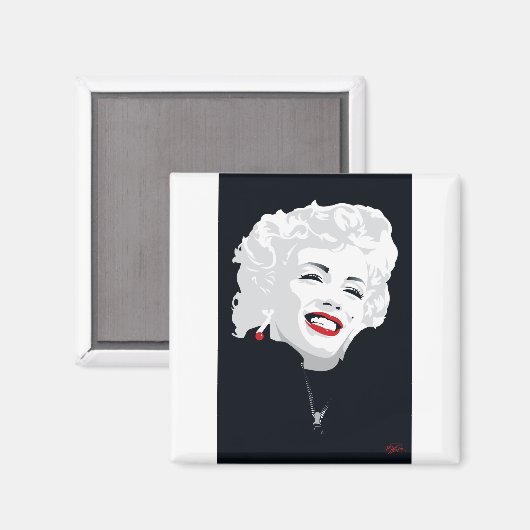 MIK05BW Miki Marilyn.tif Magneet (Voorkant / Achterkant)