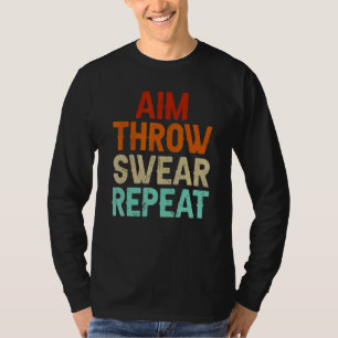 Mik Gooi Zweer Herhaal Boule Boccia Petanque Boule T-shirt