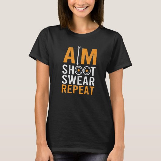 Mik Schiet Zweer Boogschutter Boogschutter Boogjac T-shirt (Voorkant)