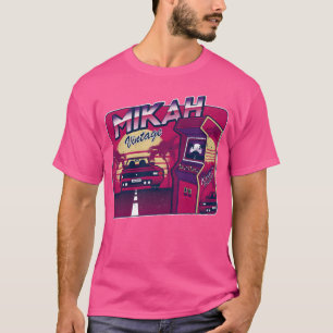 Mikah gepersonaliseerd vintage gamer 80s 90s t-shirt