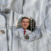 Mike Bennet 2020 Portait Ronde Button 7,6 Cm (In situ)