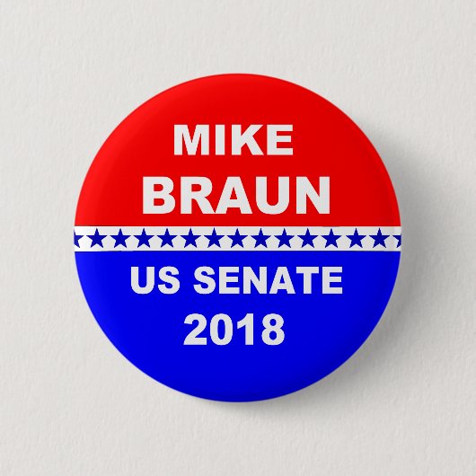 Mike Braun US Senate Indiana Ronde Button 5,7 Cm (Voorkant)