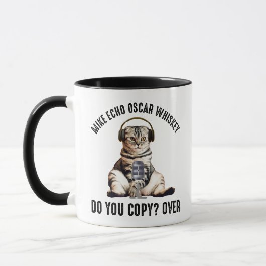 Mike Echo Oscar Whiskey Ham Radio Cat Mok (Links)
