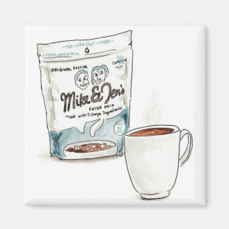 Mike en Jen's Cocoa Magnet Magneet