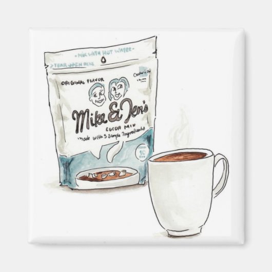 Mike en Jen's Cocoa Magnet Magneet (Voorkant)